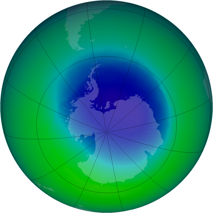 1993-November monthly mean Antarctic ozone